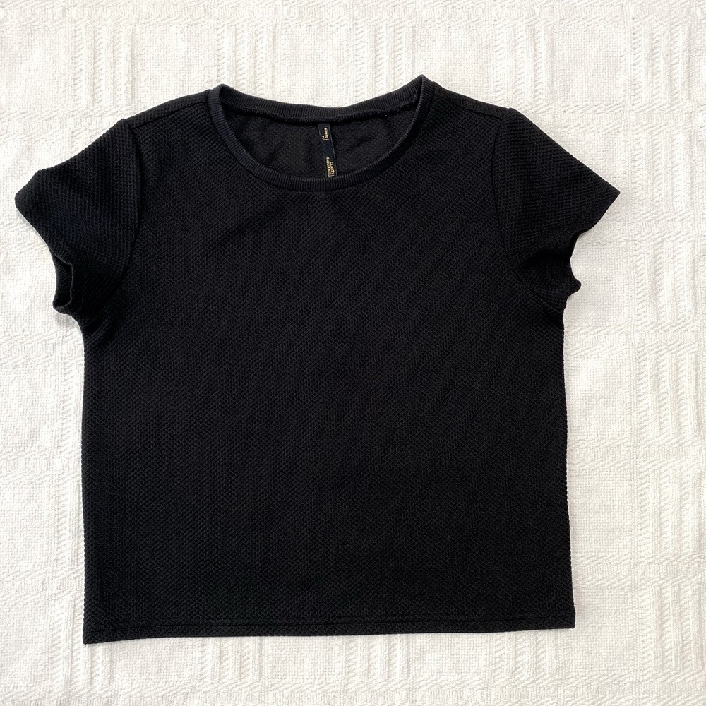 Waffle Structured Crop Top